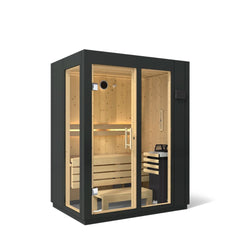 2-person Indoor Sauna | Kohler C1 Indoor Sauna Kit, Graphite Grey