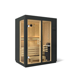 2-person Indoor Sauna | Kohler C1 Indoor Sauna Kit, Graphite Grey