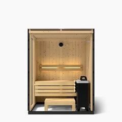 2-person Indoor Sauna | Kohler C1 Indoor Sauna Kit, Graphite Grey