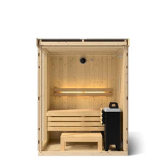 2-person Indoor Sauna | Kohler C1 Indoor Sauna Kit, Scandinavian Spruce