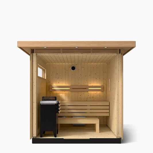 3-Person Outdoor Sauna | Kohler C2 Outdoor Sauna Kit, Douglas Fir