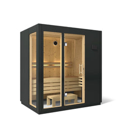 3-person Indoor Sauna | Kohler C1 Indoor Sauna Kit, Graphite Grey