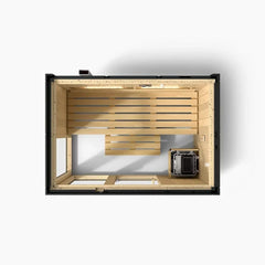 3-person Indoor Sauna | Kohler C1 Indoor Sauna Kit, Graphite Grey