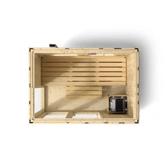 3-person Indoor Sauna | Kohler C1 Indoor Sauna Kit, Scandinavian Spruce