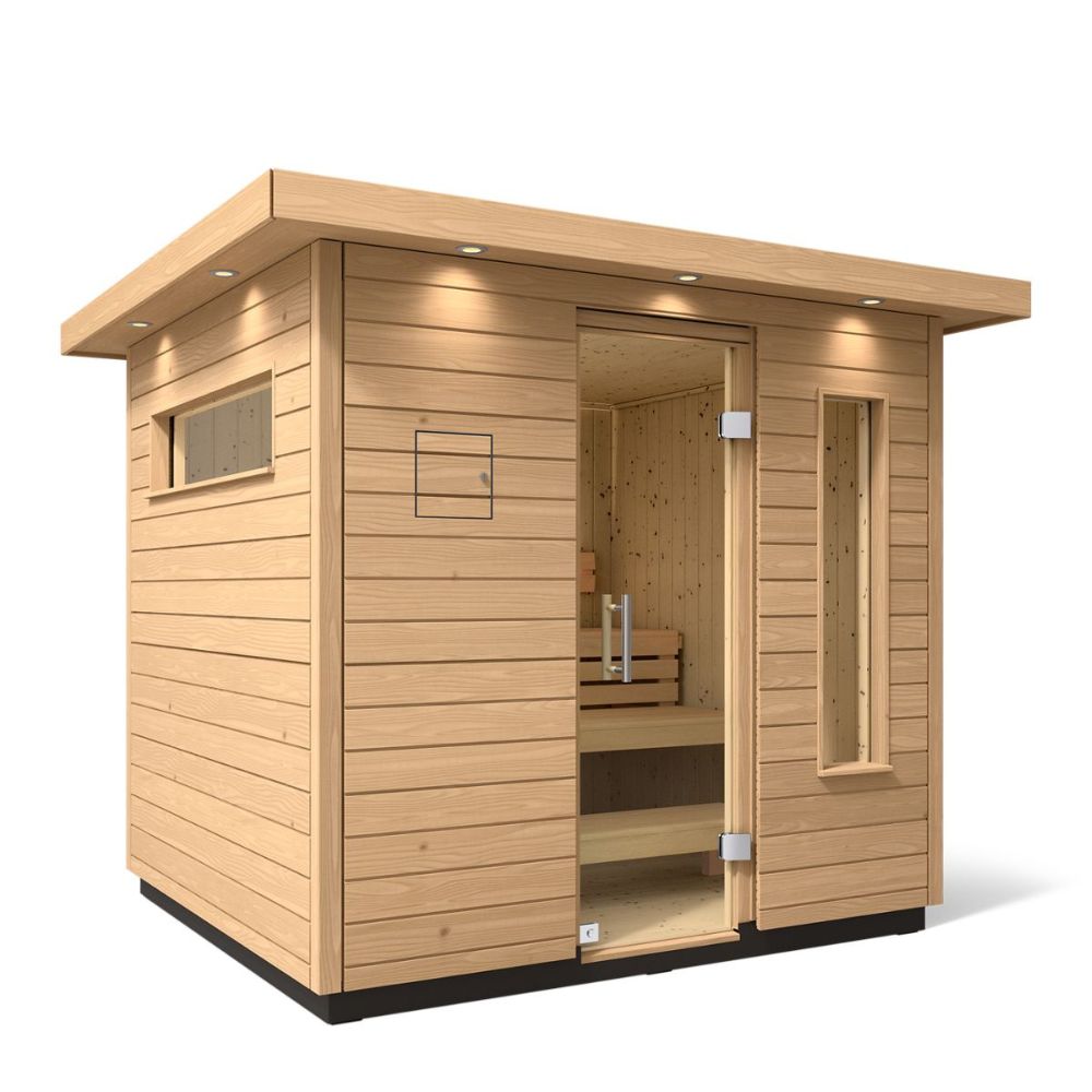 3-Person Outdoor Sauna | Kohler C2 Outdoor Sauna Kit, Douglas Fir