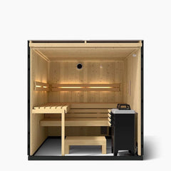 5-person Indoor Sauna | Kohler C1 Indoor Sauna Kit, Graphite Grey