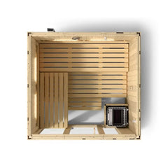 5-person Indoor Sauna | Kohler C1 Indoor Sauna Kit, Scandinavian Spruce