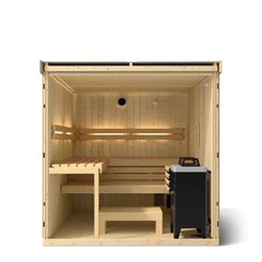 5-person Indoor Sauna | Kohler C1 Indoor Sauna Kit, Scandinavian Spruce