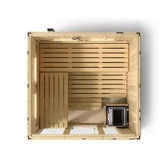 5-person Indoor Sauna | Kohler C1 Indoor Sauna Kit, Scandinavian Spruce