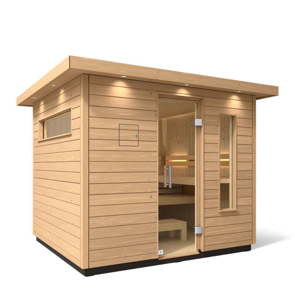6-Person Outdoor Sauna | Kohler C2 Outdoor Sauna Kit, Douglas Fir