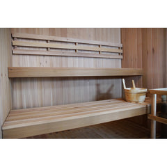 SunRay Charleston 4-Person Canadian Hemlock Traditional Sauna 6kW