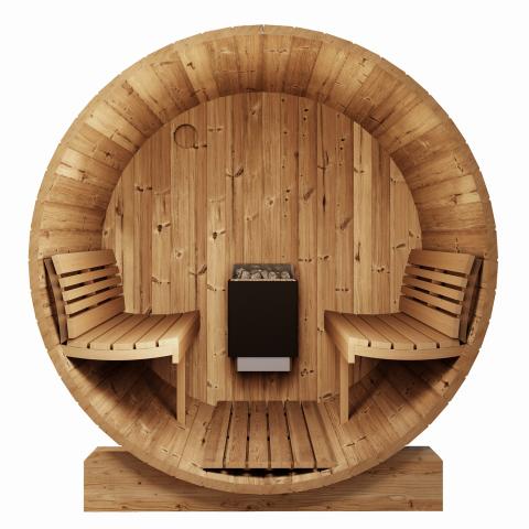 SaunaLife Model E6 3-Person Sauna Barrel