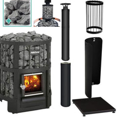 Harvia Legend 150 Wood-Burning Sauna Stove Deluxe Package 16kW