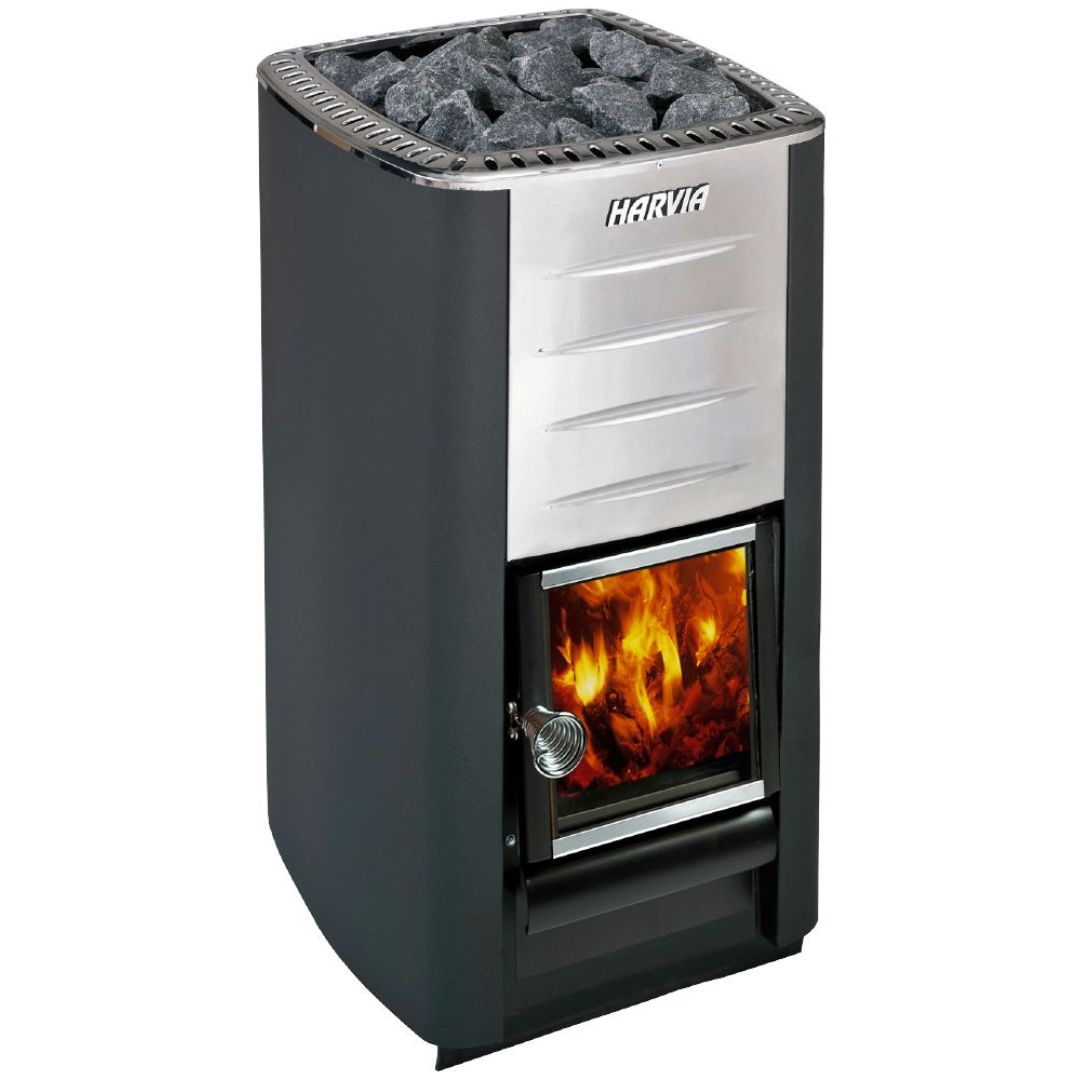 Harvia M3 16kW Wood-Burning Stove Package