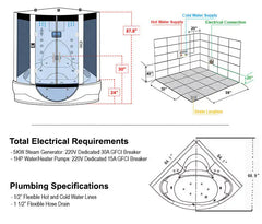 Maya Bath Superior Steam Shower and Tub