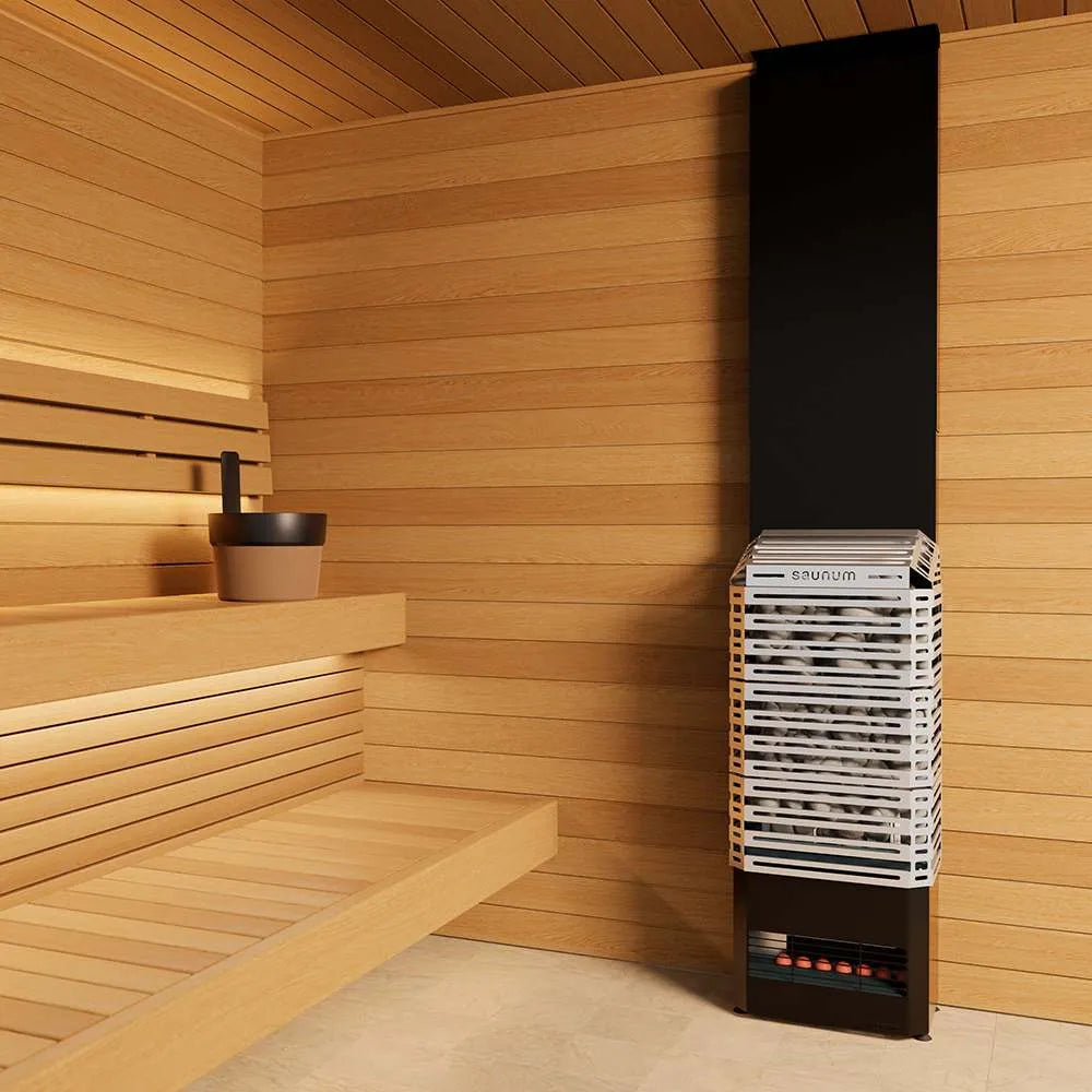 Saunum AIR 5 Stainless Steel WiFi Sauna Heater Package