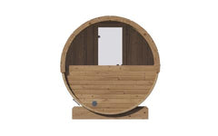 SaunaLife E8W Premium 6-Person Barrel Sauna with Window