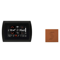 ThermaSol SignaTouch Control (Recessed, Black Trim) + Steam Head Kit (Square)