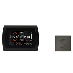 ThermaSol SignaTouch Control (Recessed, Black Trim) + Steam Head Kit (Square)