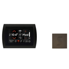 ThermaSol SignaTouch Control (Recessed, Black Trim) + Steam Head Kit (Square)