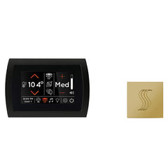 ThermaSol SignaTouch Control (Recessed, Black Trim) + Steam Head Kit (Square)