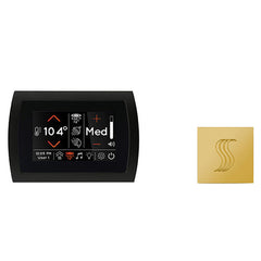 ThermaSol SignaTouch Control (Recessed, Black Trim) + Steam Head Kit (Square)