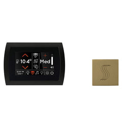 ThermaSol SignaTouch Control (Recessed, Black Trim) + Steam Head Kit (Square)
