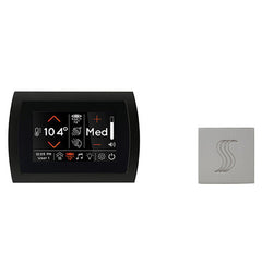 ThermaSol SignaTouch Control (Recessed, Black Trim) + Steam Head Kit (Square)