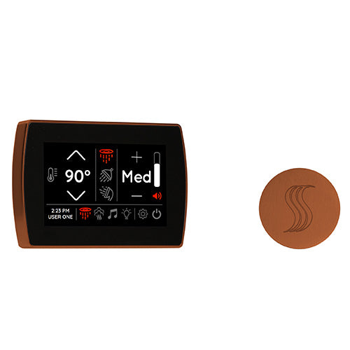 ThermaSol SignaTouch Control (Wall Mount) + Steam Head Kit (Round)