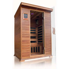 SunRay Sierra 2-Person Cedar Infrared Sauna with Carbon Heaters