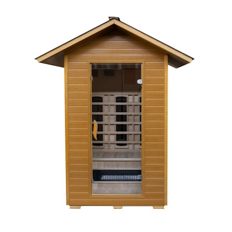 SunRay Burlington 2-Person Outdoor Infrared Sauna with Ceramic Heaters