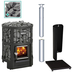 Harvia Legend 150 Wood-Burning Sauna Stove Package 16kW