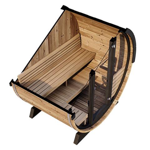 SaunaLife Model EE6G 4-Person Sauna Barrel