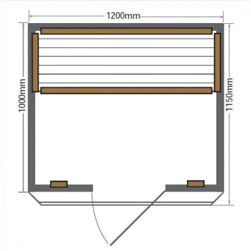 SunRay Evansport 2-Person Indoor Infrared Sauna