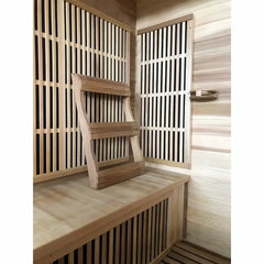 SunRay Roslyn 4-Person Cedar Infrared Sauna with Carbon Heaters & Side Bench Seating