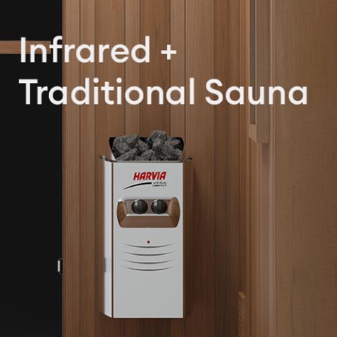 2-Person Finnmark FD-4 Trinity Infrared & Steam Sauna Combo